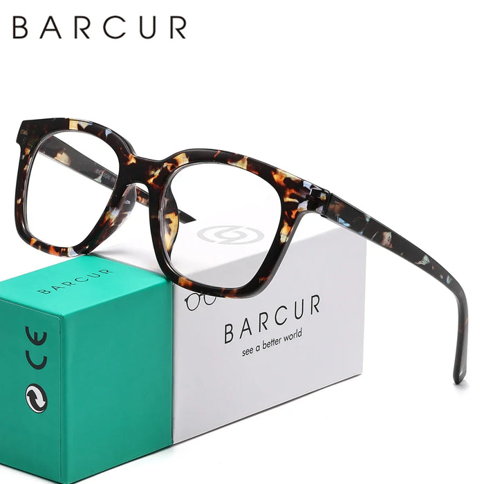 BARCUR Fashion Retro Leopard Pattern Glasses