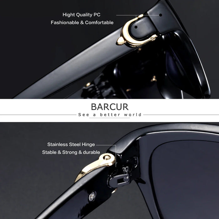 BARCUR Polarized Elliptical Gradient Eyewear