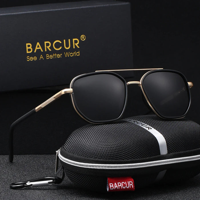 BARCUR Sunglasses Polygon Fashion Frame