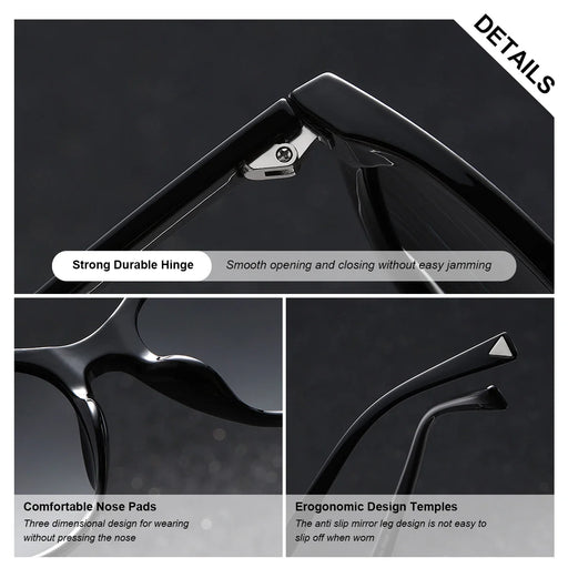 BARCUR Women’s Transparent Fashionable Cat Eye Sunglasses - Product image