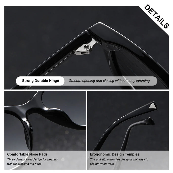 BARCUR Women’s Transparent Fashionable Cat Eye Sunglasses