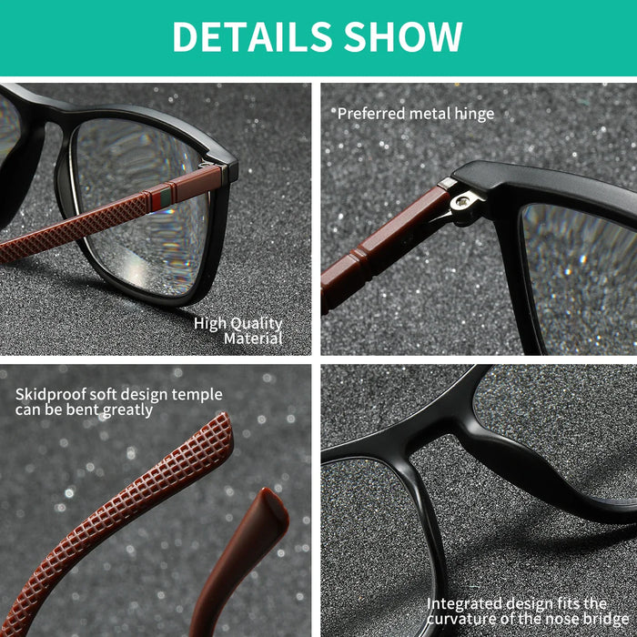 BARCUR Original Design Unisex Lightweight Reading Glasses