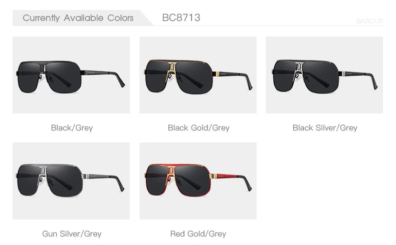 BARCUR Polarized Sunglasses Comfortable Frame