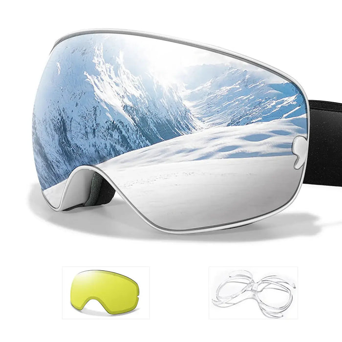 Crystal Clear Vision Anti Fog Ski Goggles