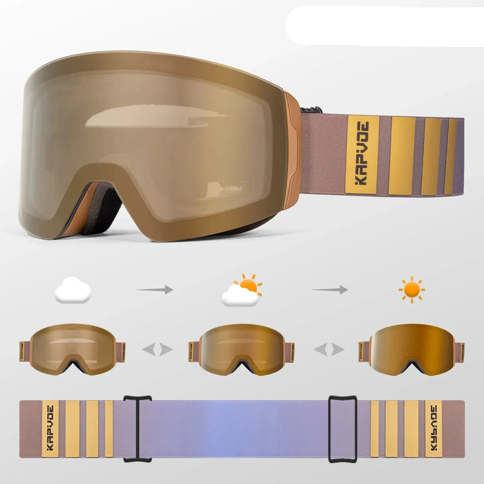 Conquer the Cold Photochromic Ski Goggles