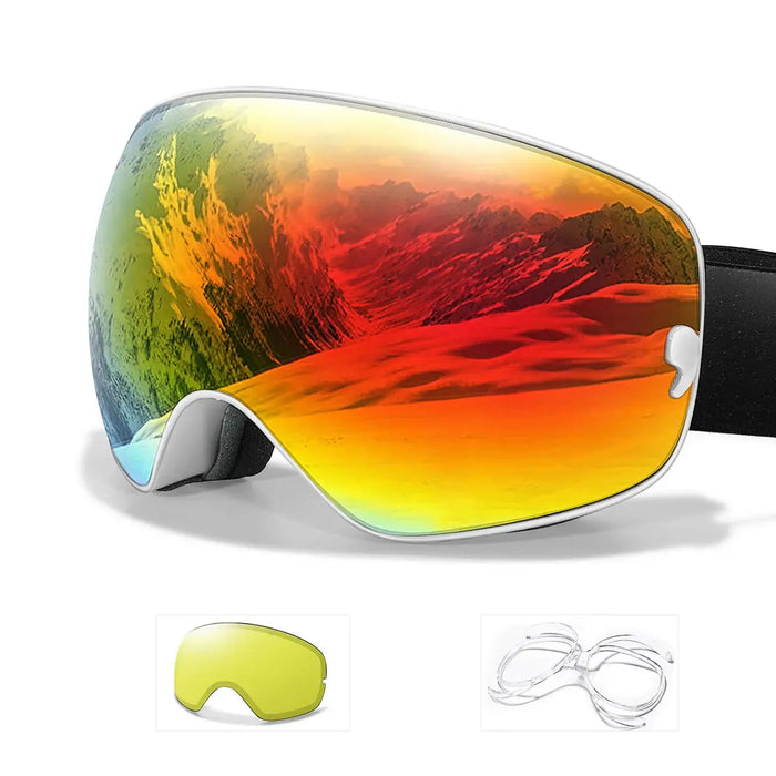 Crystal Clear Vision Anti Fog Ski Goggles