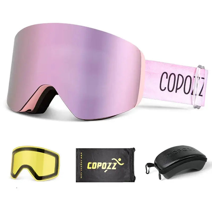 Crystal Clear Vision Magnetic Ski Goggles