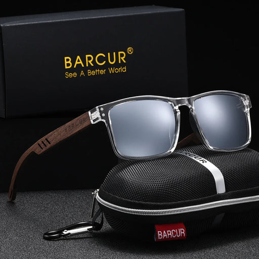 BARCUR Handmade Polarized Wooden Sunglasses - Product image