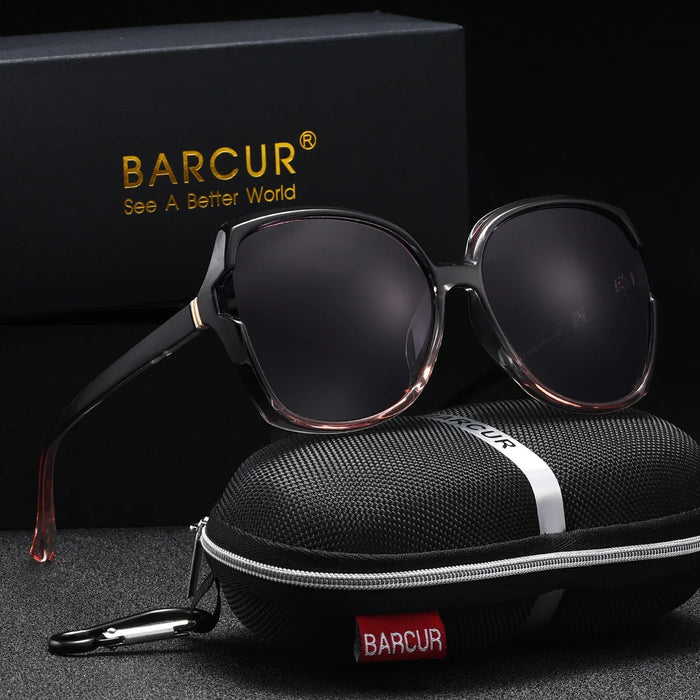 BARCUR Oversized Square Polarized Sunglasses for Women