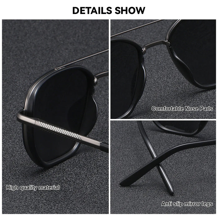 BARCUR Sunglasses Polygon Fashion Frame