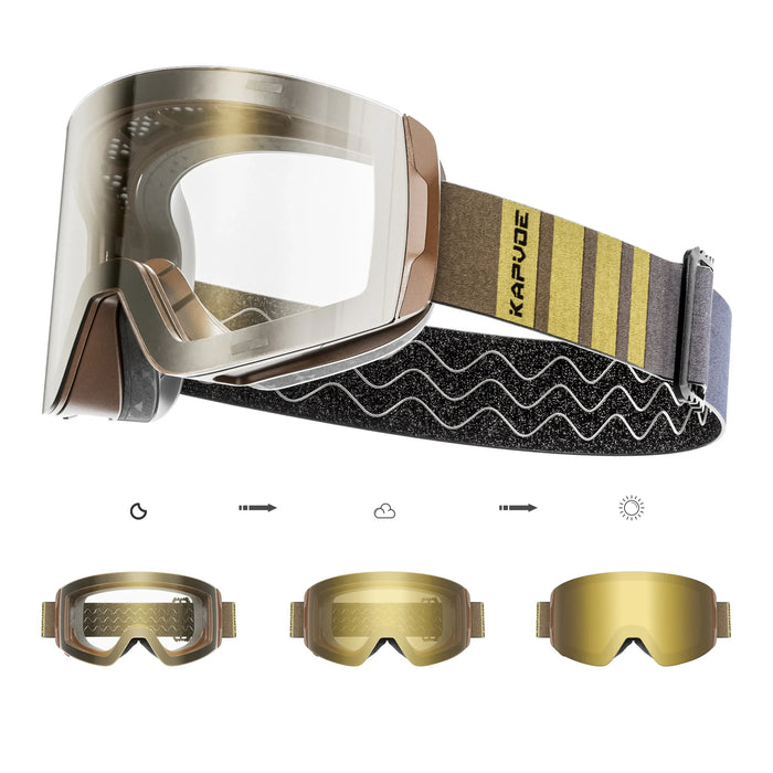 Ultimate Protection  Magnetic Ski Goggles with OTG