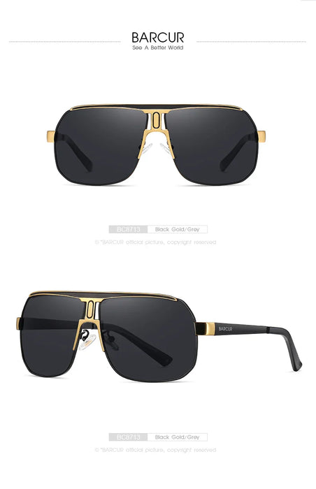 BARCUR Polarized Sunglasses Comfortable Frame