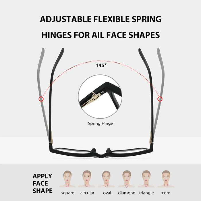 BARCUR Reading Glasses Anti-Fatigue Lightweight