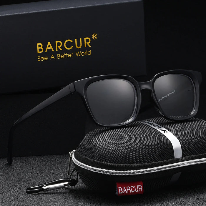 BARCUR Trendy Square Reading Glasses