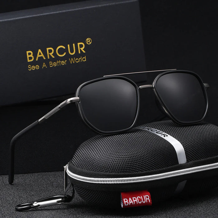 BARCUR Sunglasses Polygon Fashion Frame