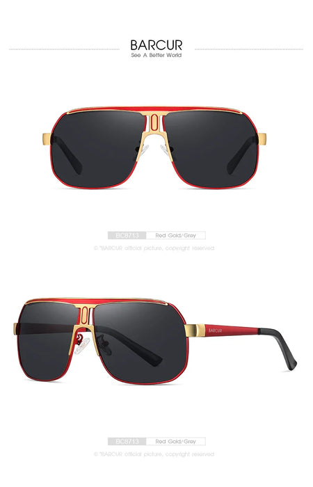 BARCUR Polarized Sunglasses Comfortable Frame