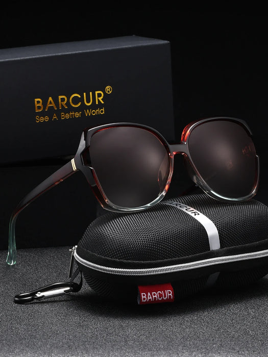 BARCUR Oversized Square Polarized Sunglasses for Women