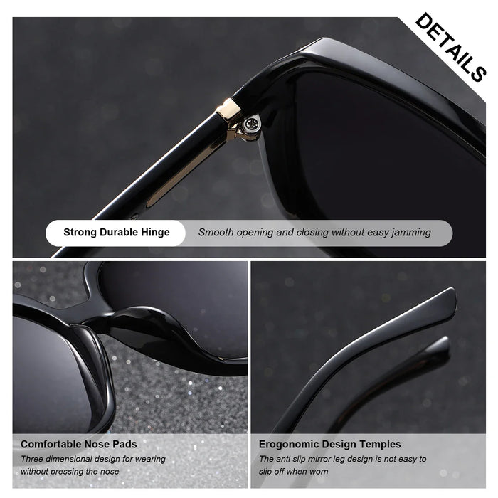 BARCUR Sunglasses Women’s Gradient Butterfly Frame Polarized