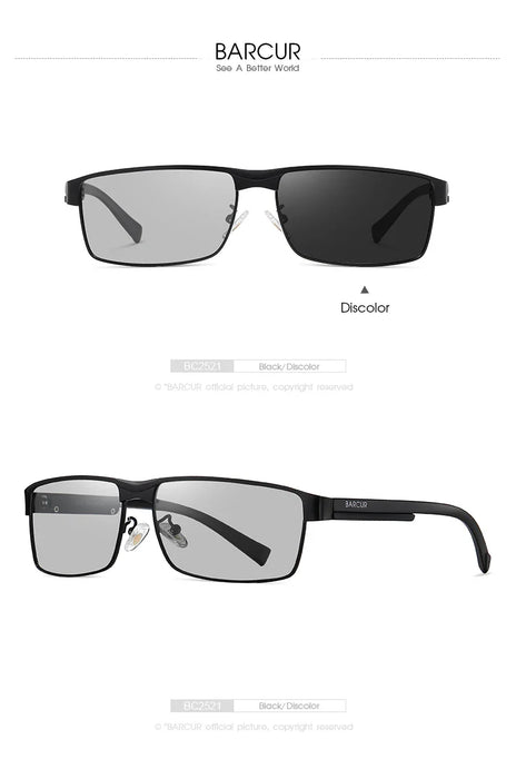 BARCUR Sunglasses Men’s Original Rectangle - Product image