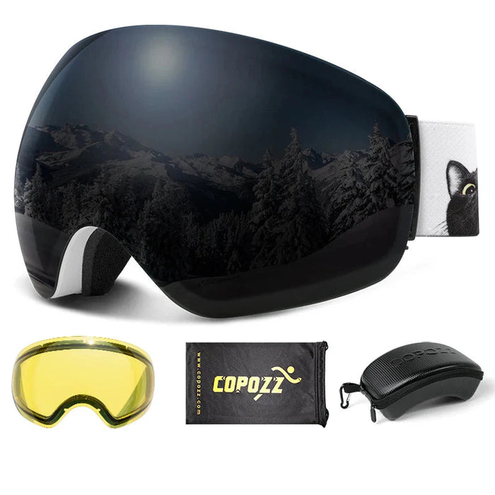 Enhanced Night Vision Frameless Ski Goggles