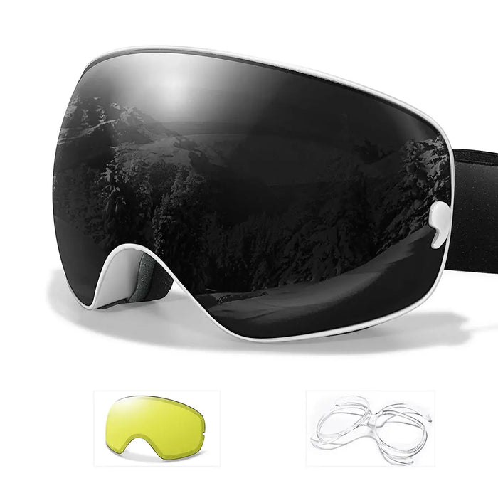 Crystal Clear Vision Anti Fog Ski Goggles