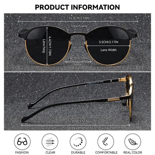 BARCUR Retro Polarized Fashionable Women’s Sunglasses - Product image
