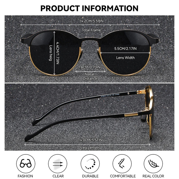 BARCUR Retro Polarized Fashionable Women’s Sunglasses