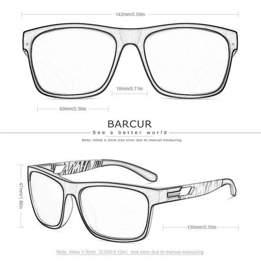 BARCUR Polarized Sport Fashion Sunglasses - Product image