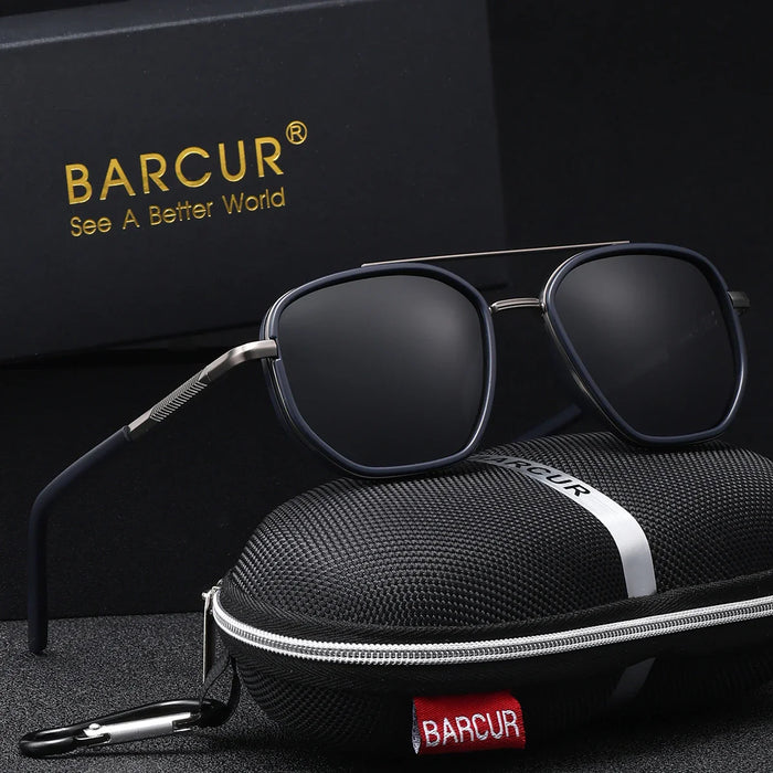 BARCUR Sunglasses Polygon Fashion Frame