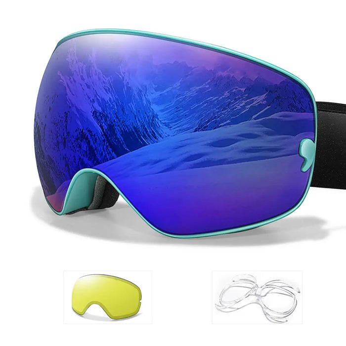 Crystal Clear Vision Anti Fog Ski Goggles