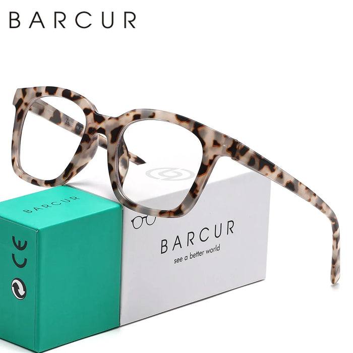 BARCUR Fashion Retro Leopard Pattern Glasses