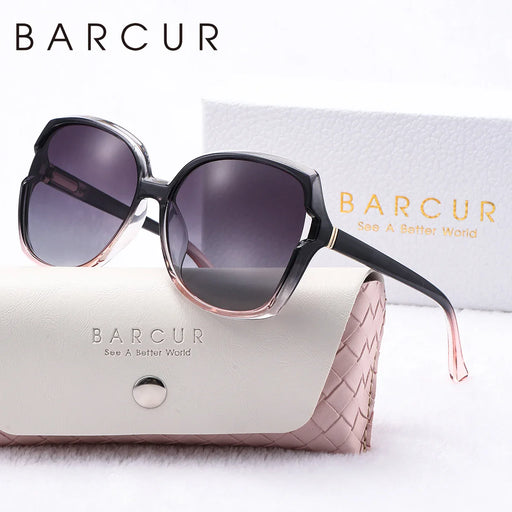 BARCUR Sunglasses Women’s Gradient Butterfly Frame Polarized - Product image