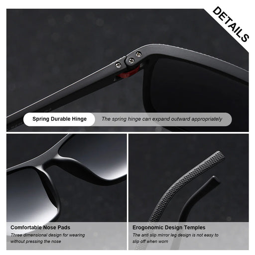 BARCUR Original Trendy White Pink Polarized Sunglasses - Product image