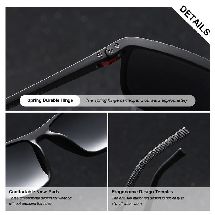 BARCUR Original Trendy White Pink Polarized Sunglasses
