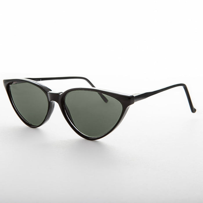 SUNGLASS MUSEUM Thin Pointy Hip Cat Eye Vintage Women's Sunglass - Sandy