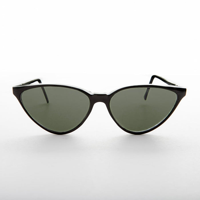 SUNGLASS MUSEUM Thin Pointy Hip Cat Eye Vintage Women's Sunglass - Sandy