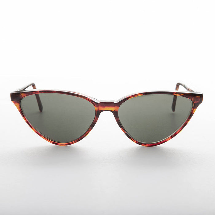 SUNGLASS MUSEUM Thin Pointy Hip Cat Eye Vintage Women's Sunglass - Sandy