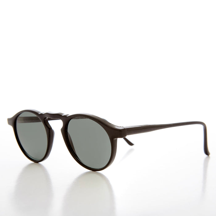 image of sunglasses model SUNGLASS MUSEUM Round Acetate Horn Rim Sunglasses - Scripts