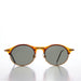 SUNGLASS MUSEUM Gold Round Half Frame Vintage Sunglasses - Serby - Product image