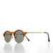 SUNGLASS MUSEUM Gold Round Half Frame Vintage Sunglasses - Serby - Product image