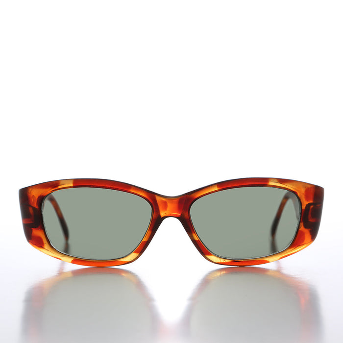 90s Bold Rectangular Wrap Style Sunglass - Sevan