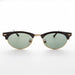 SUNGLASS MUSEUM Oval Horn Rim Vintage Sunglass with Glass Lens - Shelby - Product image