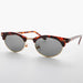 SUNGLASS MUSEUM Oval Horn Rim Vintage Sunglass with Glass Lens - Shelby - Product image
