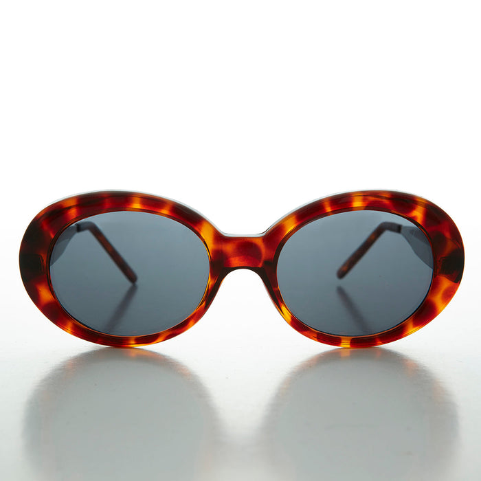 SUNGLASS MUSEUM Mod Oval Cat Eye Vintage Sunglass - Silva