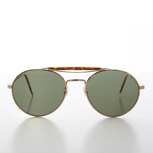 image of sunglasses model SUNGLASS MUSEUM SUNGLASS MUSEUM Round Gold Aviator - Skippy