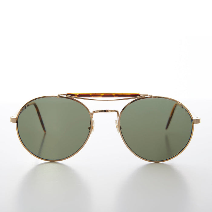 image of sunglasses model SUNGLASS MUSEUM SUNGLASS MUSEUM Round Gold Aviator - Skippy