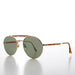 image of sunglasses model SUNGLASS MUSEUM SUNGLASS MUSEUM Round Gold Aviator - Skippy
