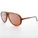 SUNGLASS MUSEUM Mirrored Amber Lens Vintage Aviator Sunglasses- Slater - Product image