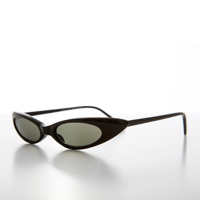 SUNGLASS MUSEUM Skinny Punk Rock Cat Eye Sunglass - Slim