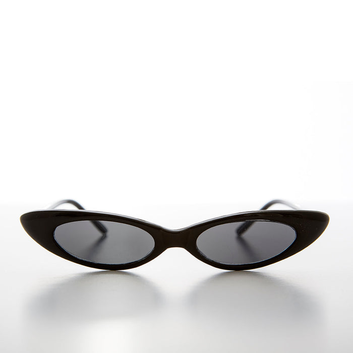 SUNGLASS MUSEUM Skinny Punk Rock Cat Eye Sunglass - Slim